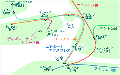MTR路線図